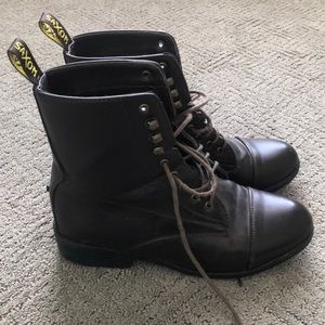 Saxon Equileather Lace Up Boots